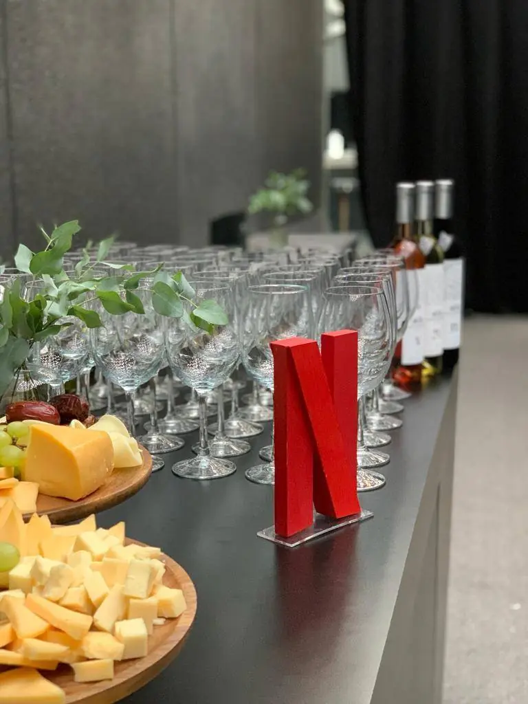 Setup de copas para eventos