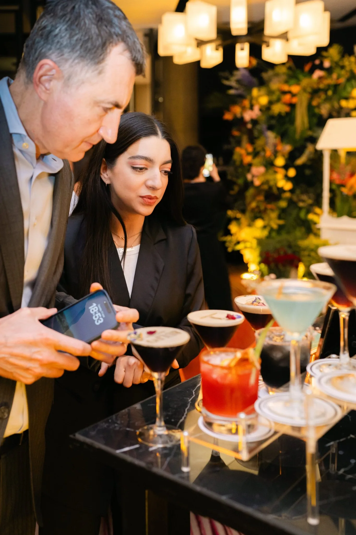 Presentación premium de cocteles